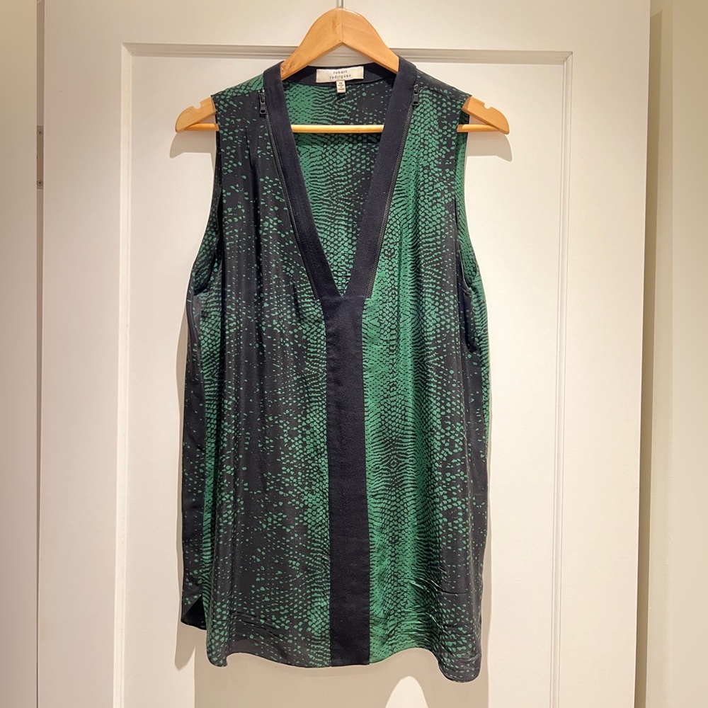 Robert Rodriguez 100% Silk Snake print Tunic